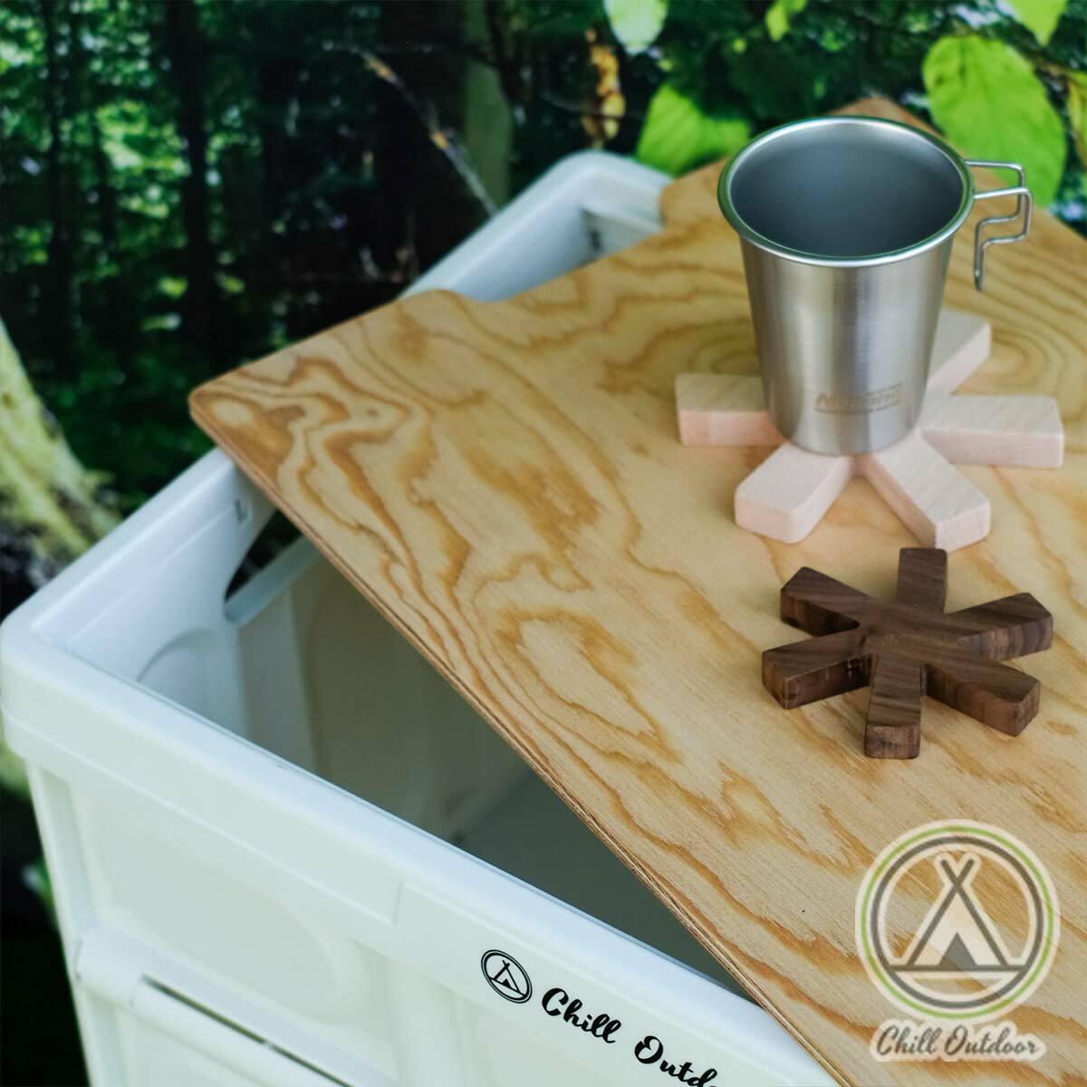 原木雪花隔熱墊－(3色)