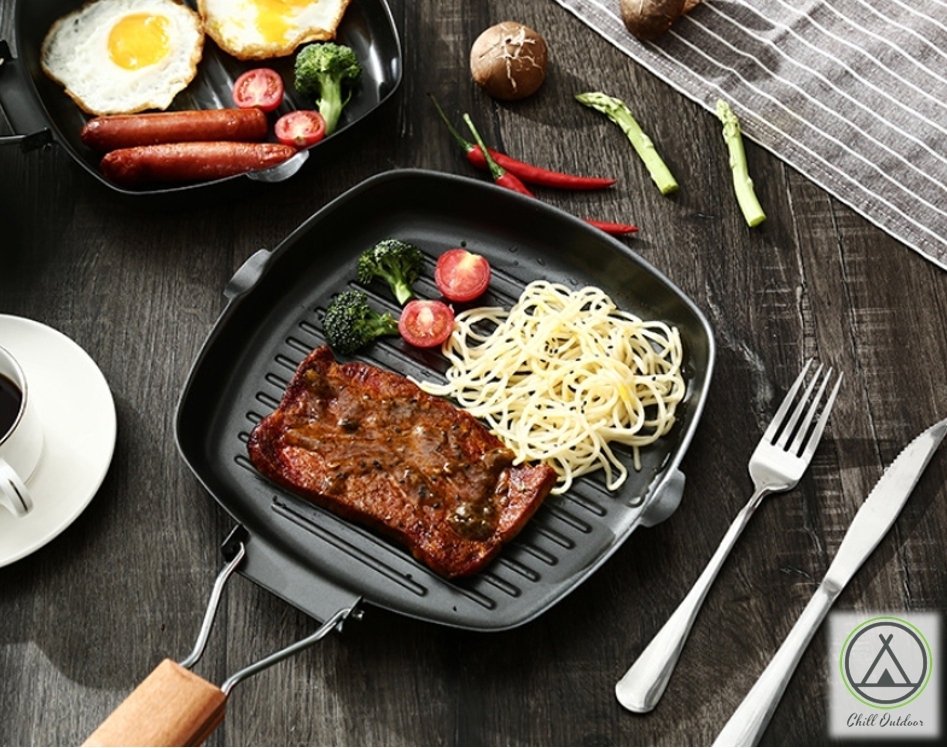 折疊手把 加厚麥飯石煎鍋