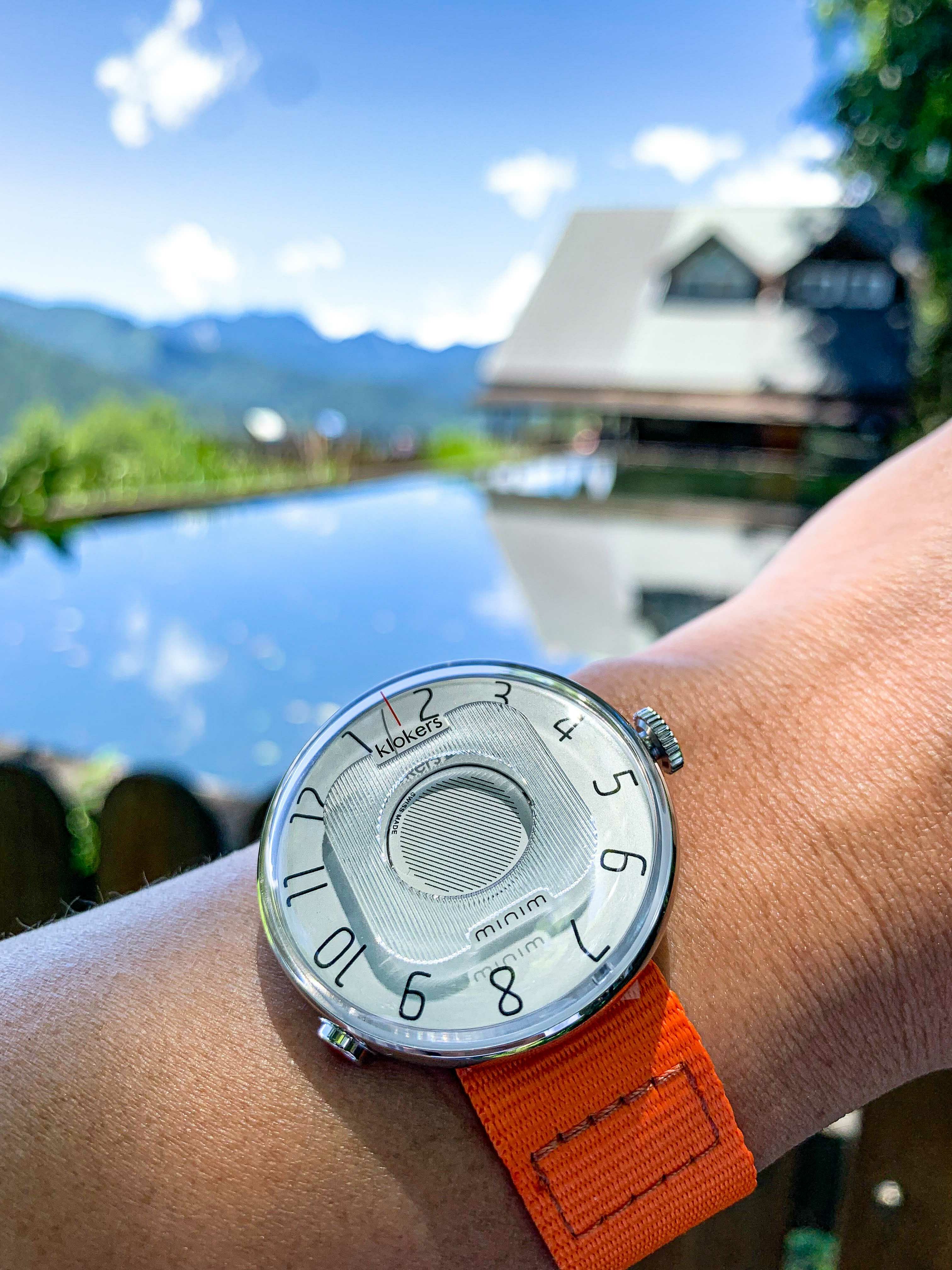 KLOK-08-M3 礦物灰色錶頭+單圈尼龍錶帶