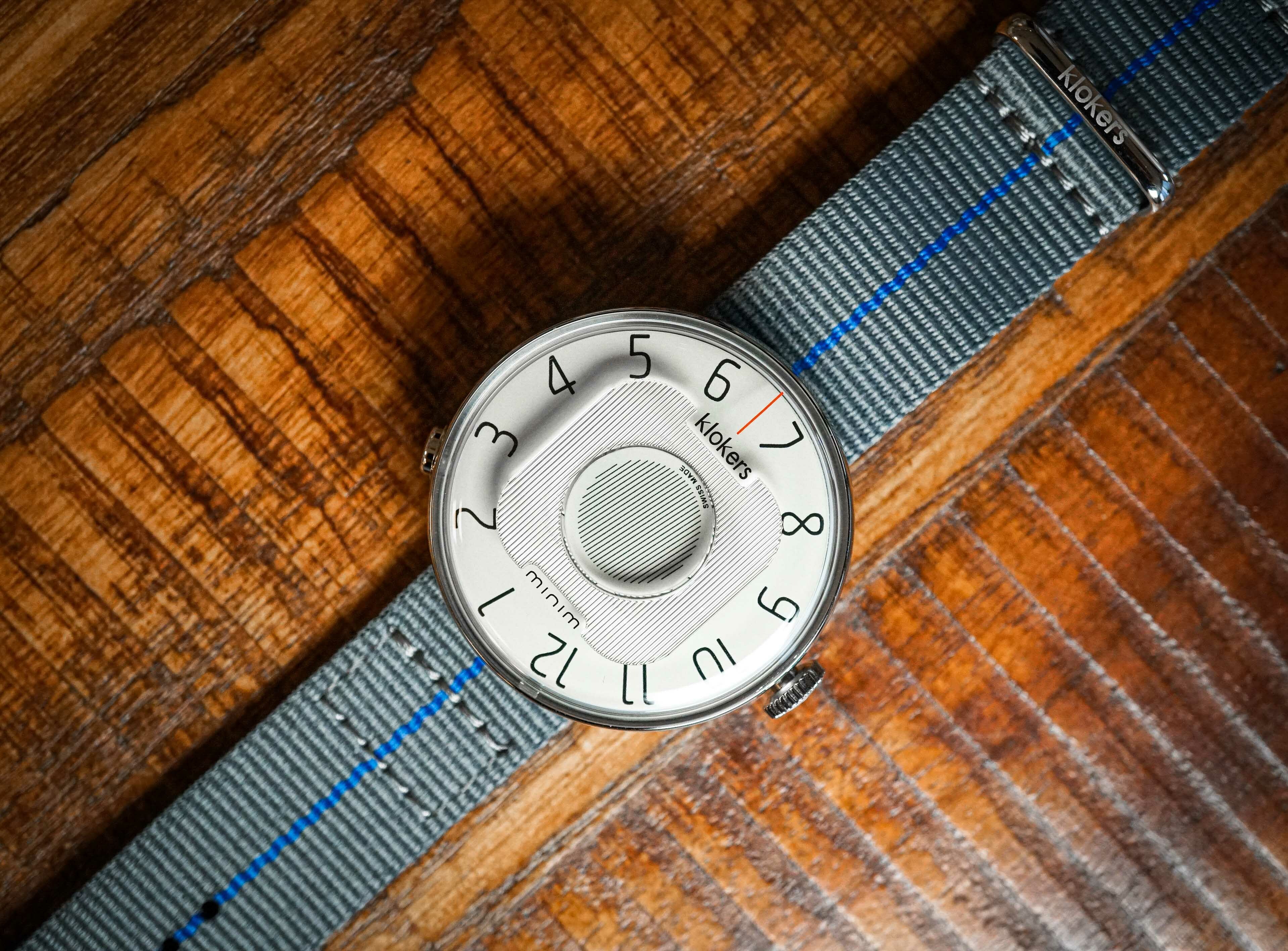 KLOK-08-M3 礦物灰色錶頭+單圈尼龍錶帶