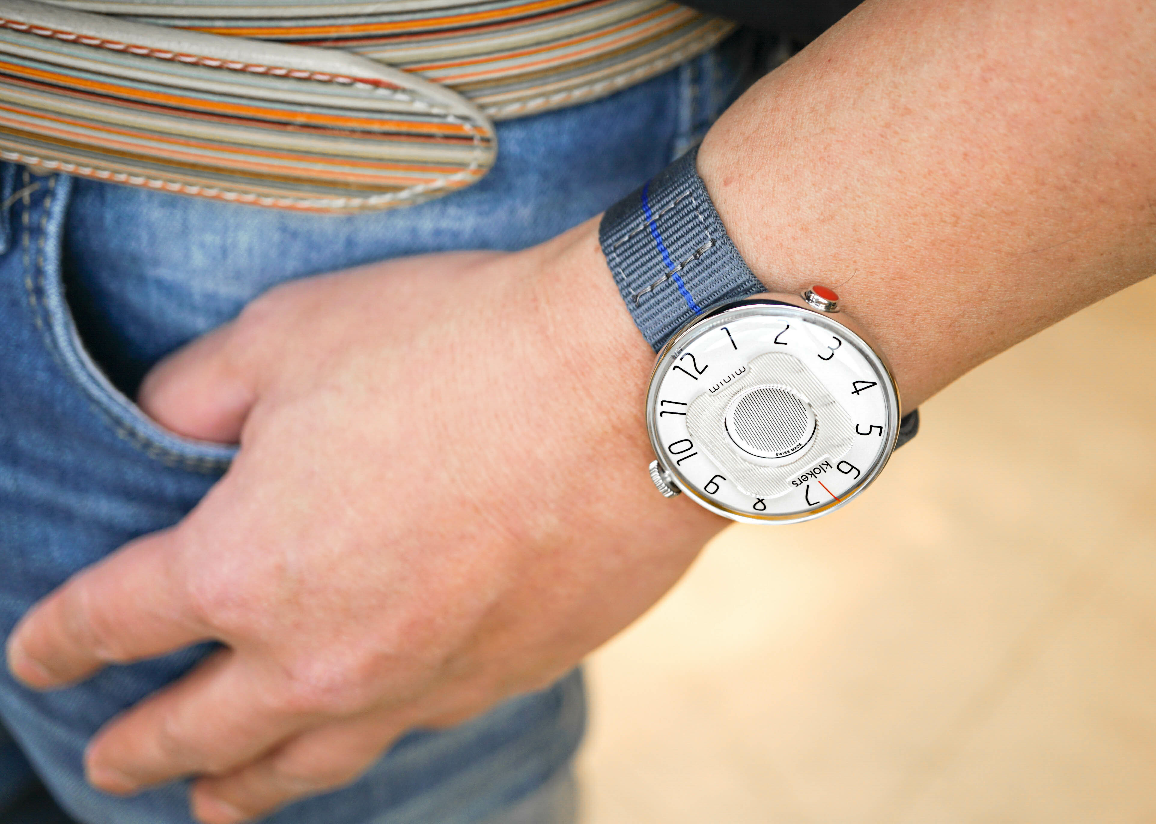 KLOK-08-M3 礦物灰色錶頭+單圈尼龍錶帶