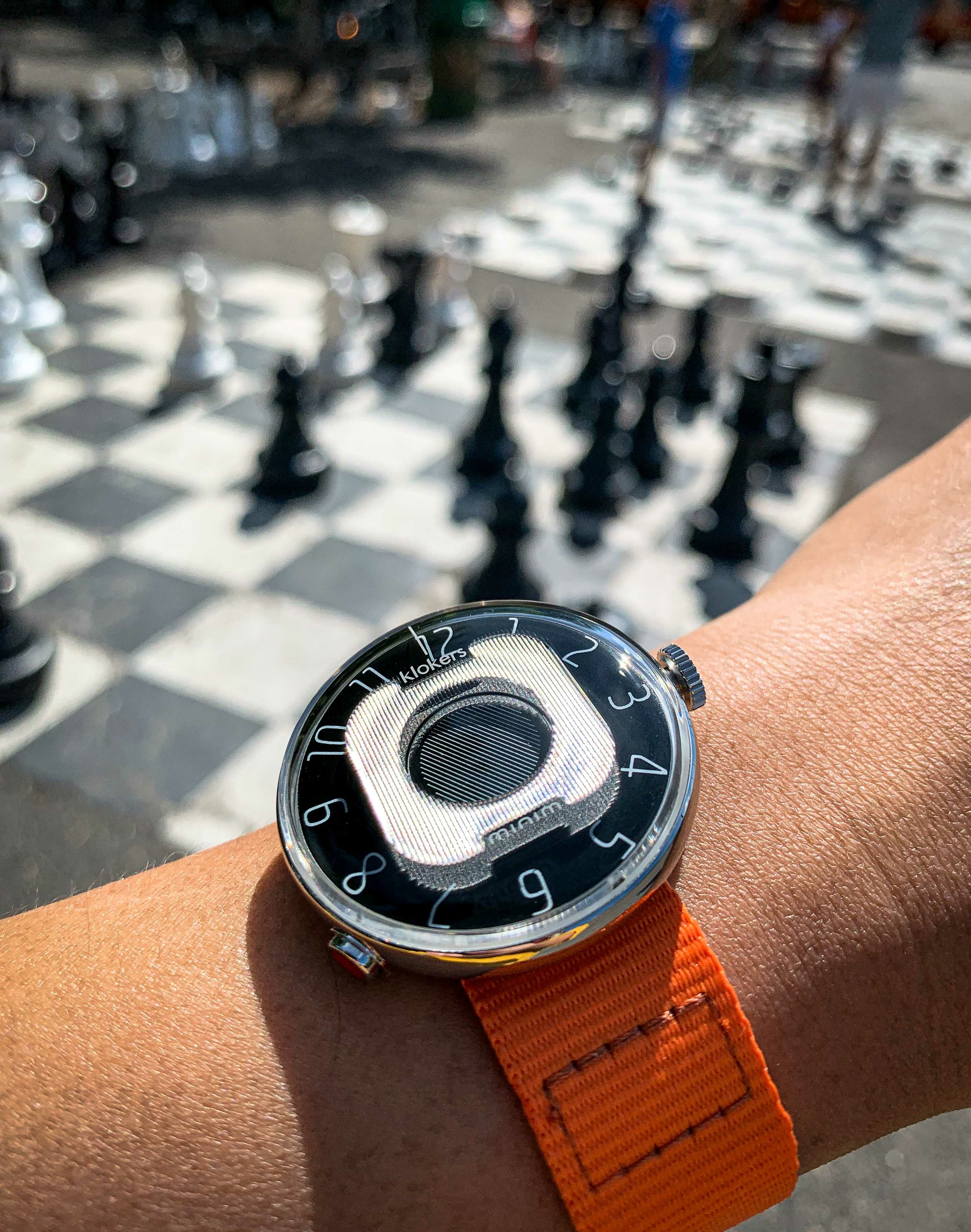 KLOK-08-M2 石墨黑色錶頭+單圈尼龍錶帶