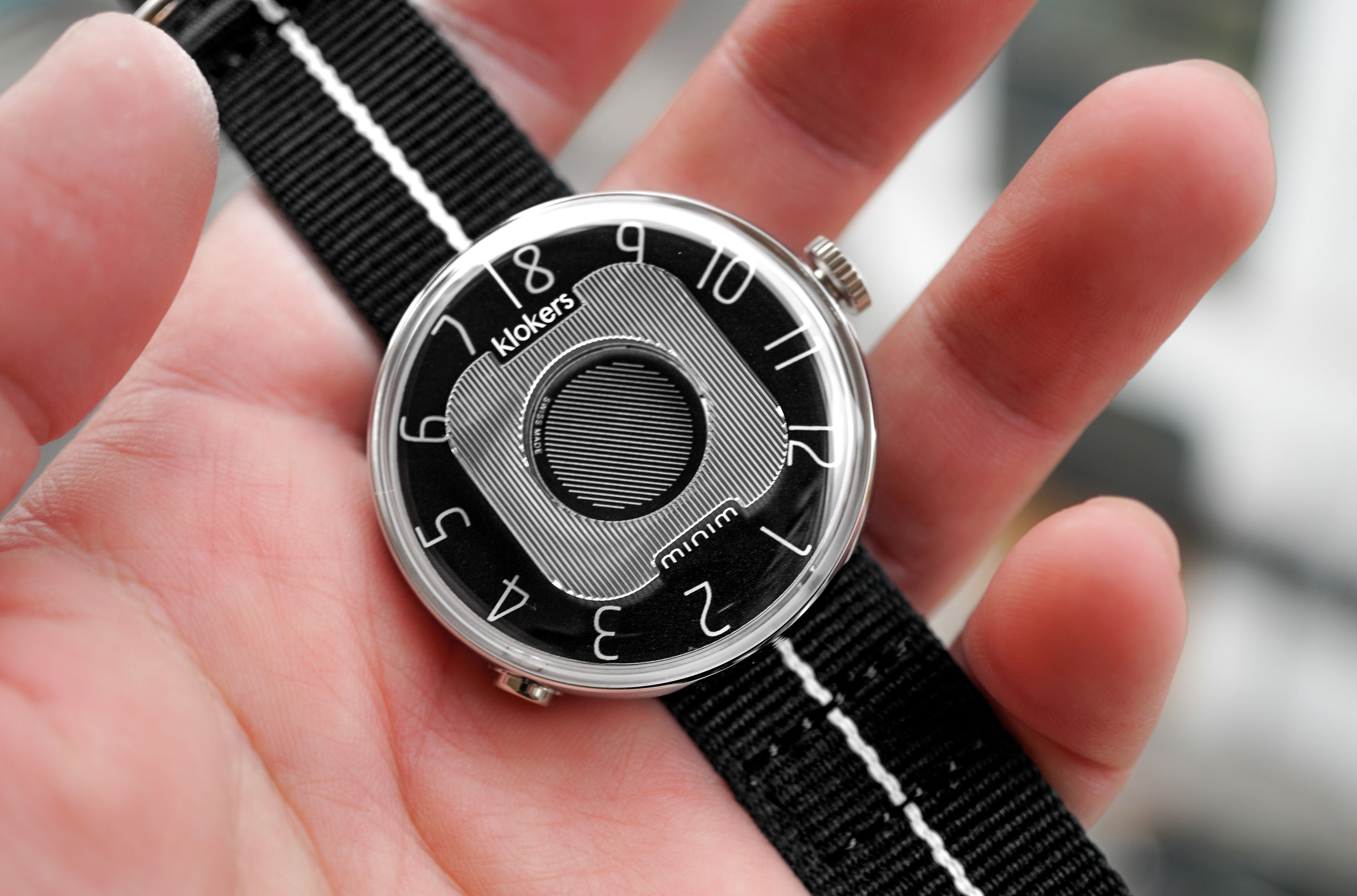 KLOK-08-M2 石墨黑色錶頭+單圈尼龍錶帶