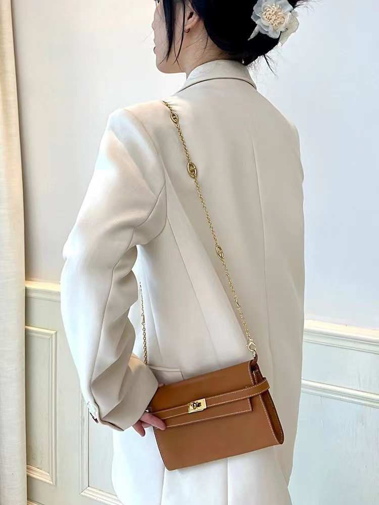 手工坊kelly錢包改造豬鼻鏈條包包斜挎獨立設計內膽肩帶單買