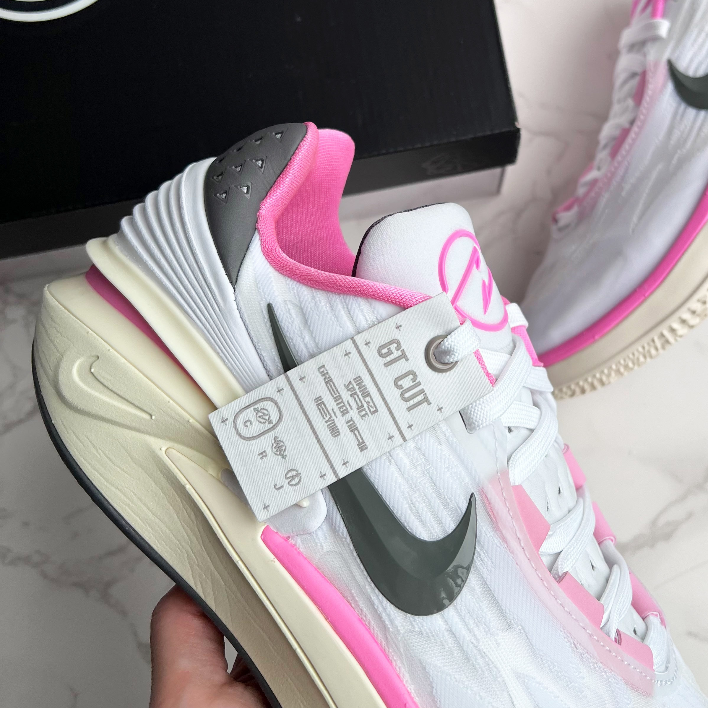 男款 NIKE AIR ZOOM GT CUT 2 WHITE PINK 白粉【FD9905-101】