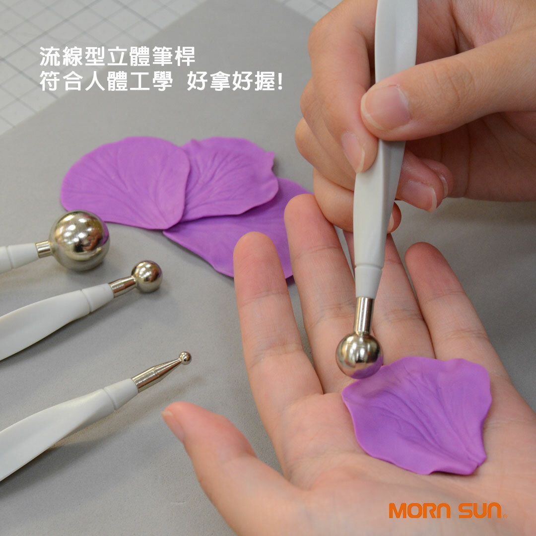 【好握雙頭塑型丸棒】 流線筆桿塑形丸棒(美甲/熱縮片/紙雕/蕾絲/壓花/浮雕銅片/黏土雕塑)_MORNSUN