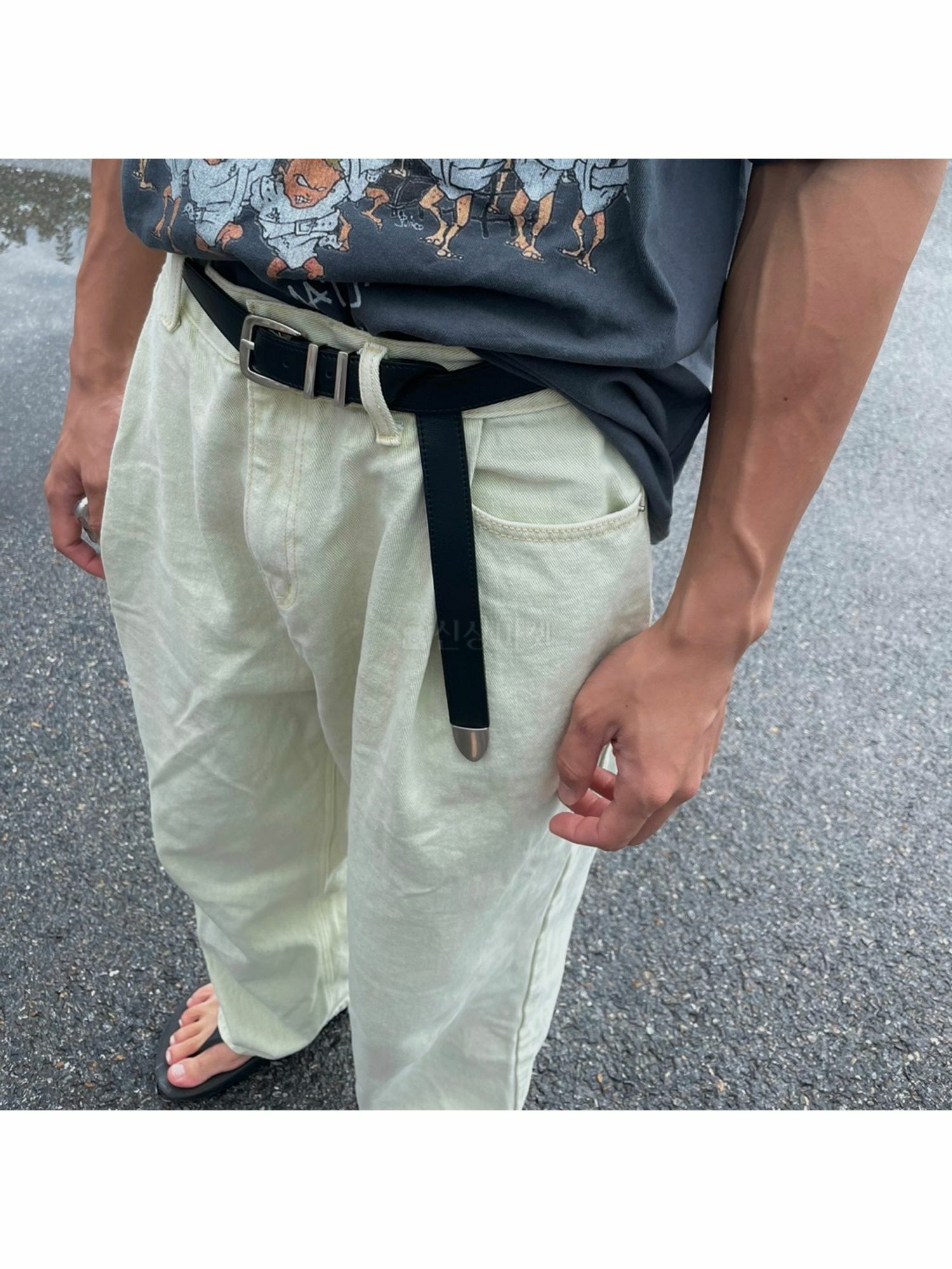 酒吧間長牛皮腰帶