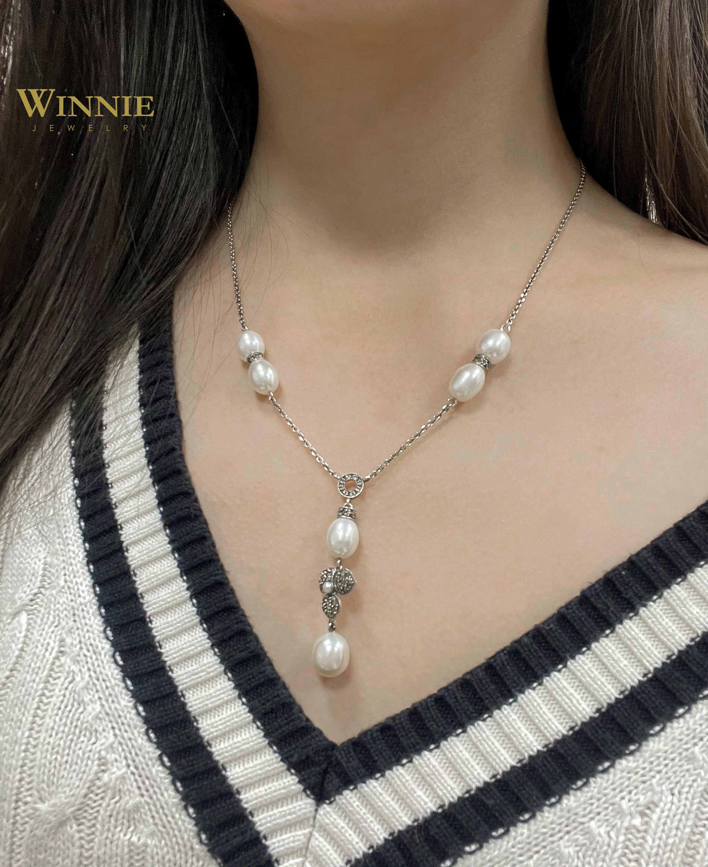 復古典雅垂墜項鍊