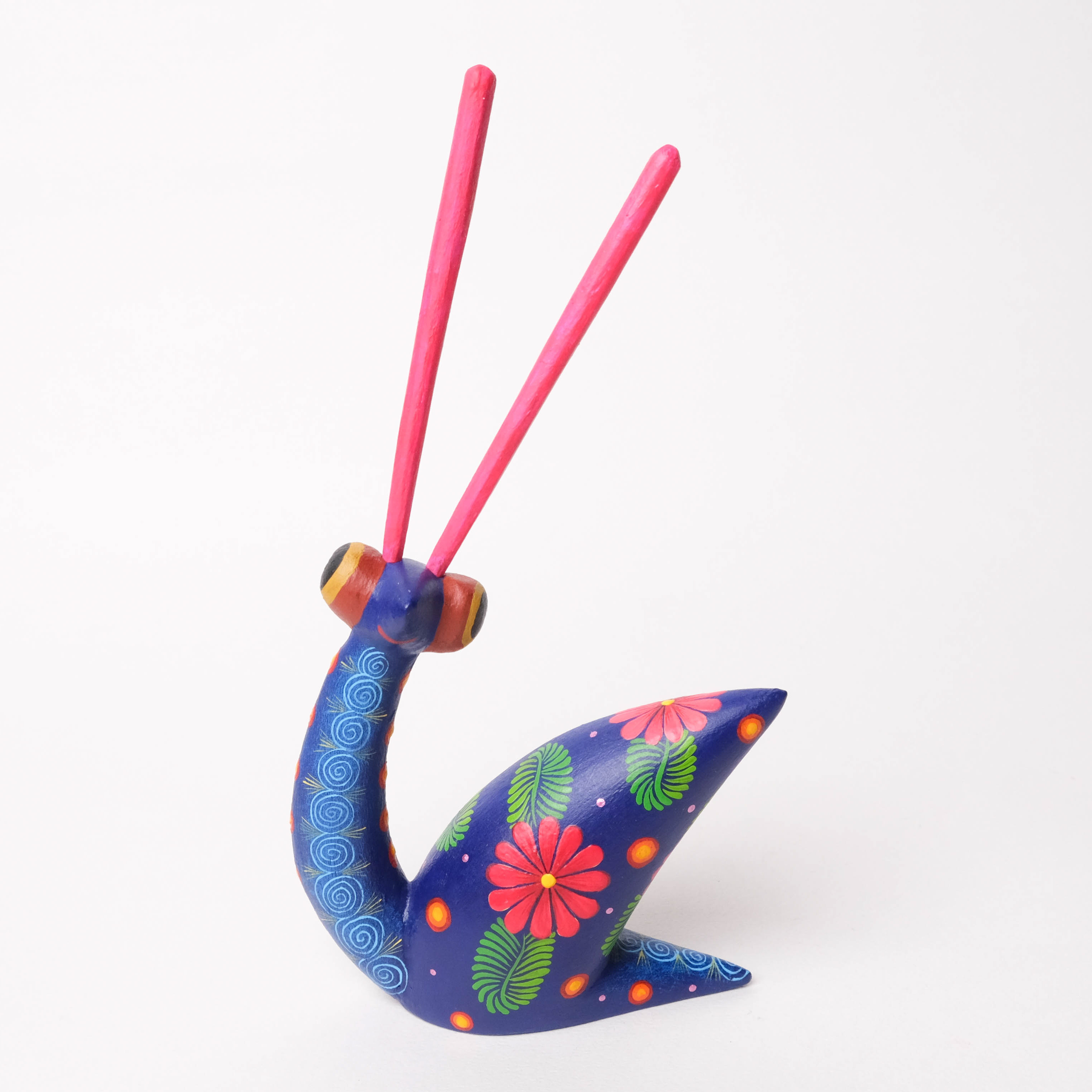 神獸手工木雕｜Caracoles antenas largas｜墨西哥