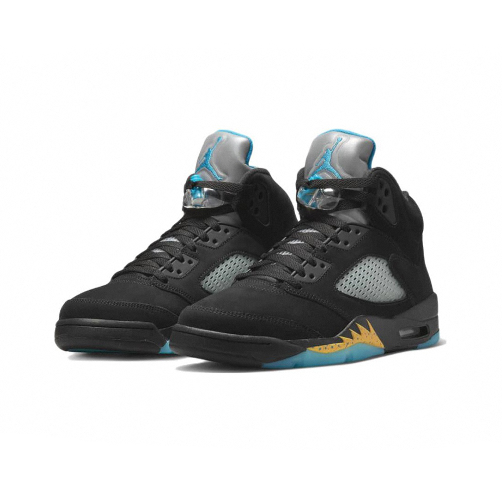 Air Jordan 5 Retro Aqua 湖水綠 黑藍黃 DD0587-047