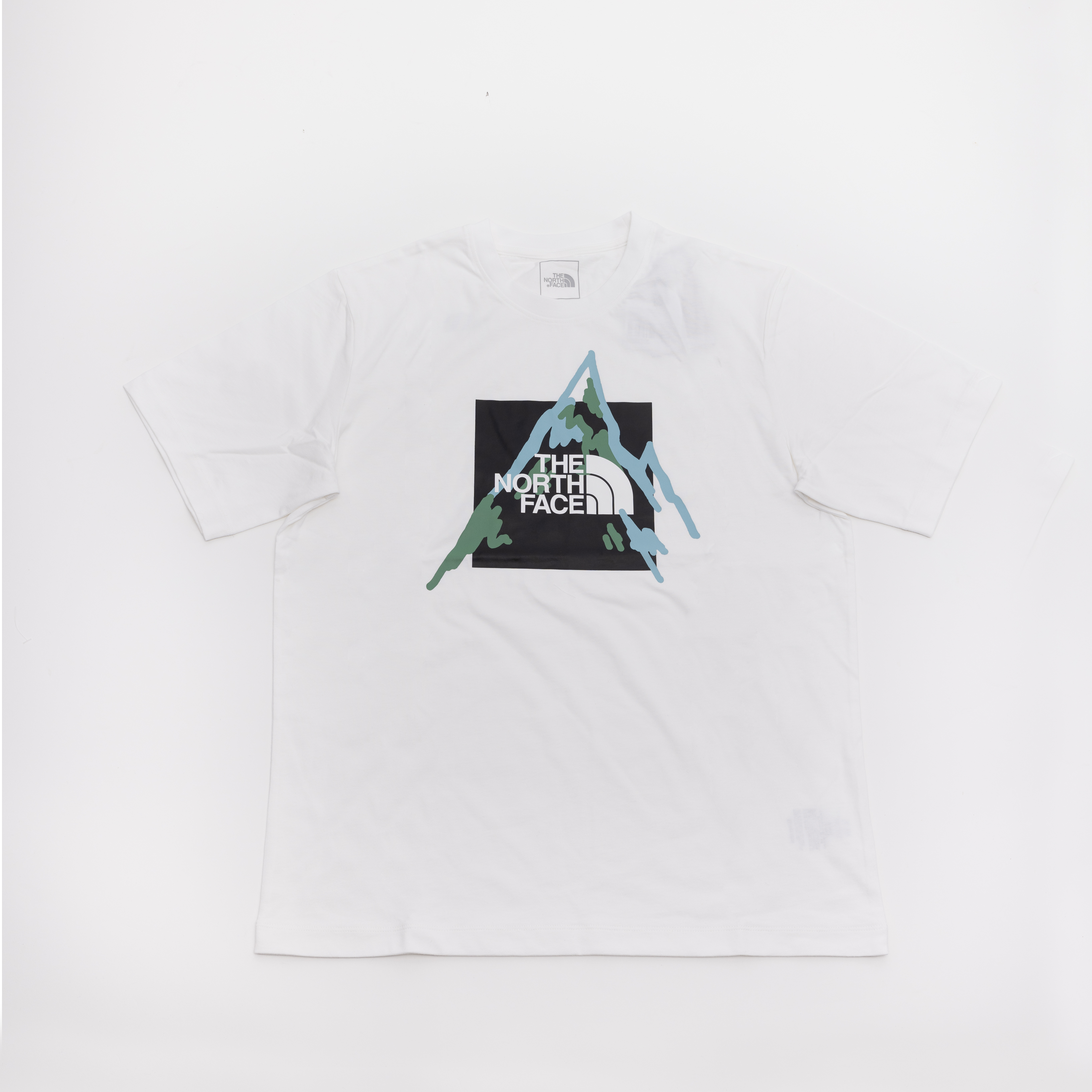 THE NORTH FACE M S/S BOX MOUNTAIN GRAPHIC TEE 山峰插圖LOGO