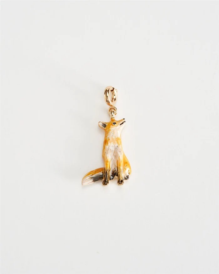 **Fable Enamel Fox Charm 40170
