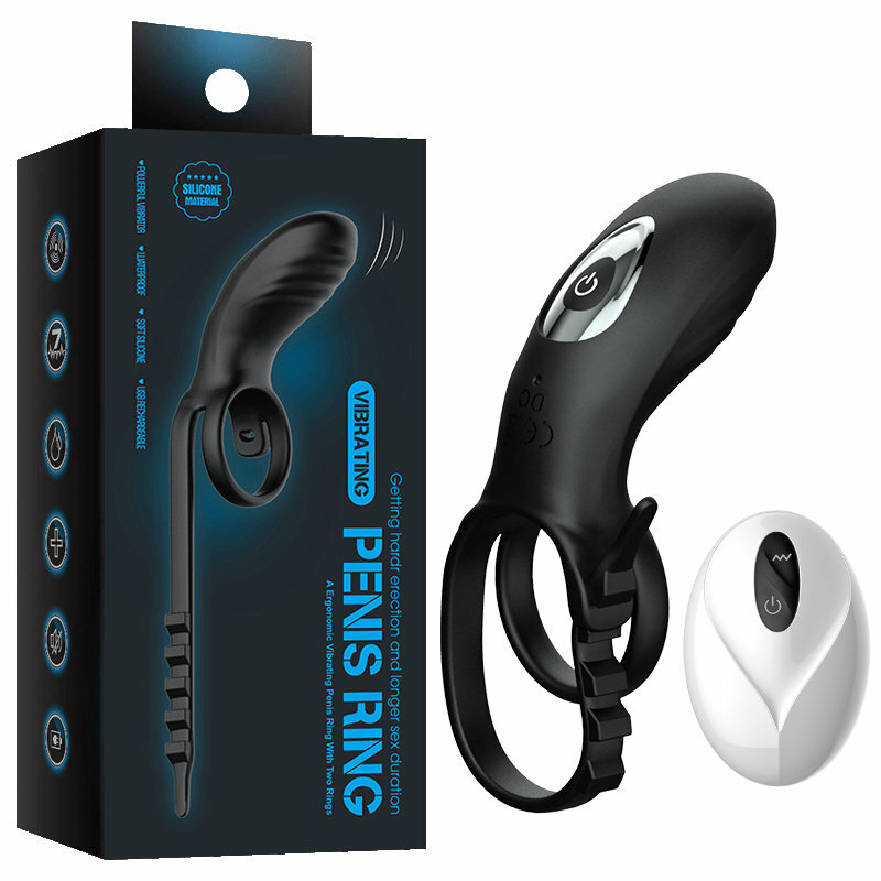 〔情侶共享〕PureJoy 可調式遙控陰莖震動環