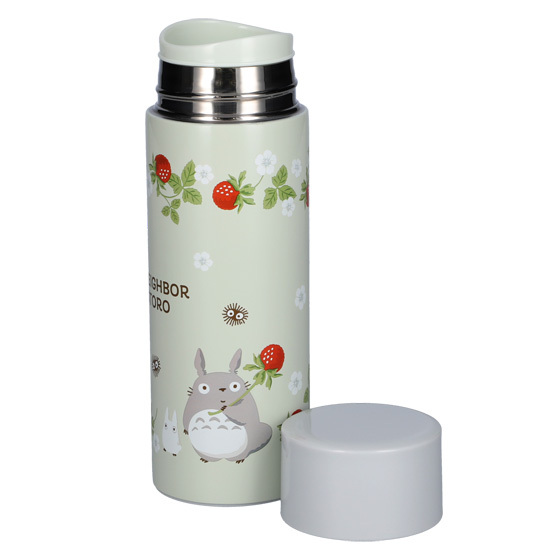 超輕巧不鏽鋼保溫瓶 龍貓 覆盆苺 350毫升