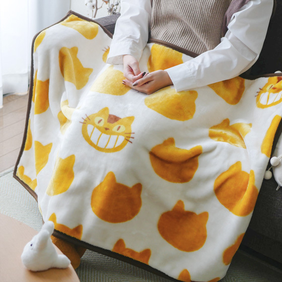 膝蓋毯 龍貓 貓巴士剪影