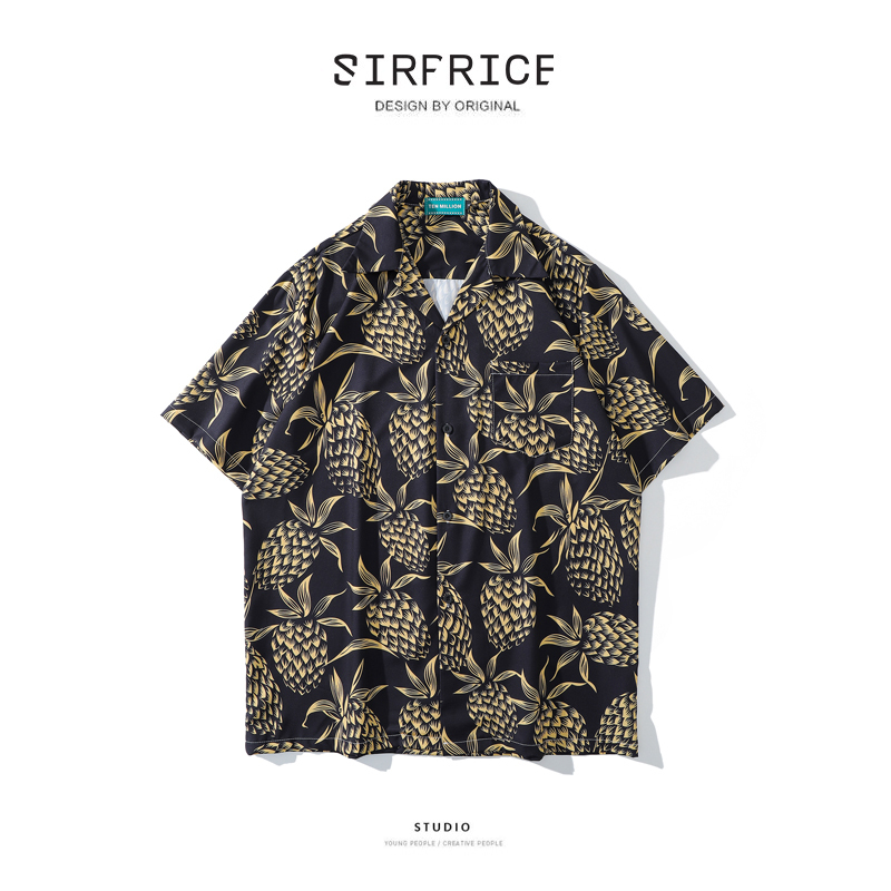 花襯衫 古巴領 金旺鳳梨