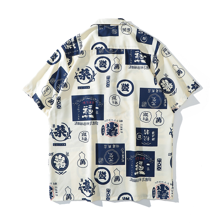 花襯衫 古巴領 日系復古 株式會社