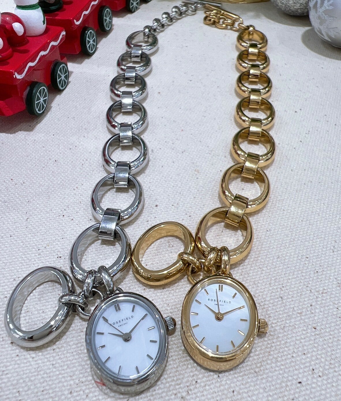 【ROSEFIELD】手環式腕錶 SWGSG-OV13(金)/SWSSS-OV14(銀) 19mm 現代鐘錶