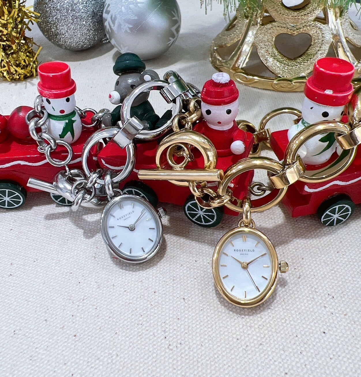 【ROSEFIELD】手環式腕錶 SWGSG-OV13(金)/SWSSS-OV14(銀) 19mm 現代鐘錶