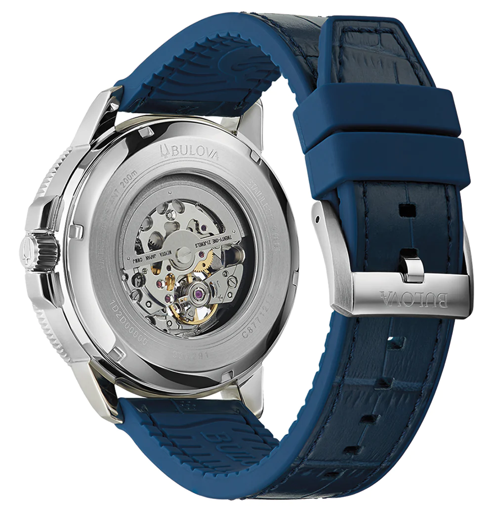 萬年鐘錶 - BULOVA 寶路華   Marine Star  海洋之星機械潛水錶  96A291  錶徑 45MM