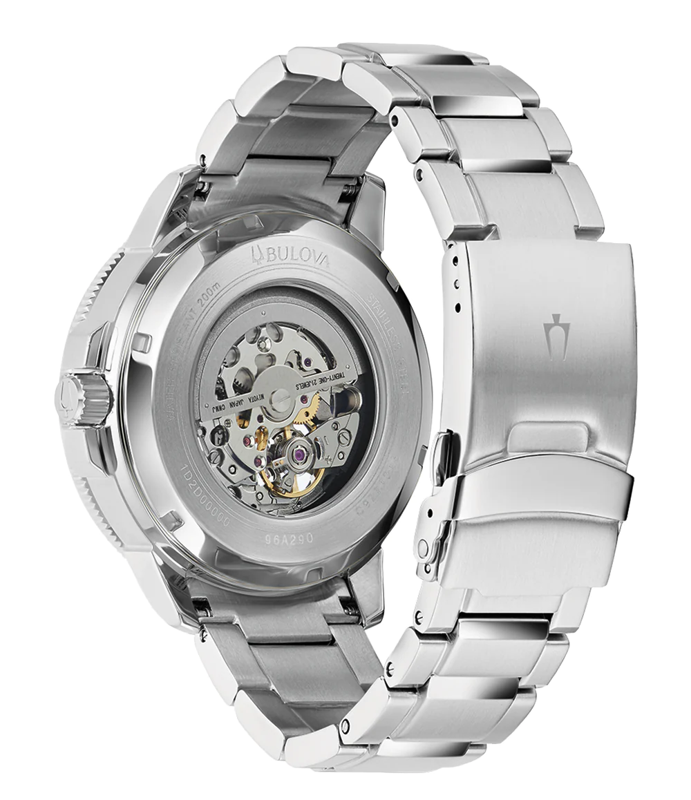 萬年鐘錶 - BULOVA 寶路華   Marine Star  海洋之星機械潛水錶  96A290  錶徑 45MM