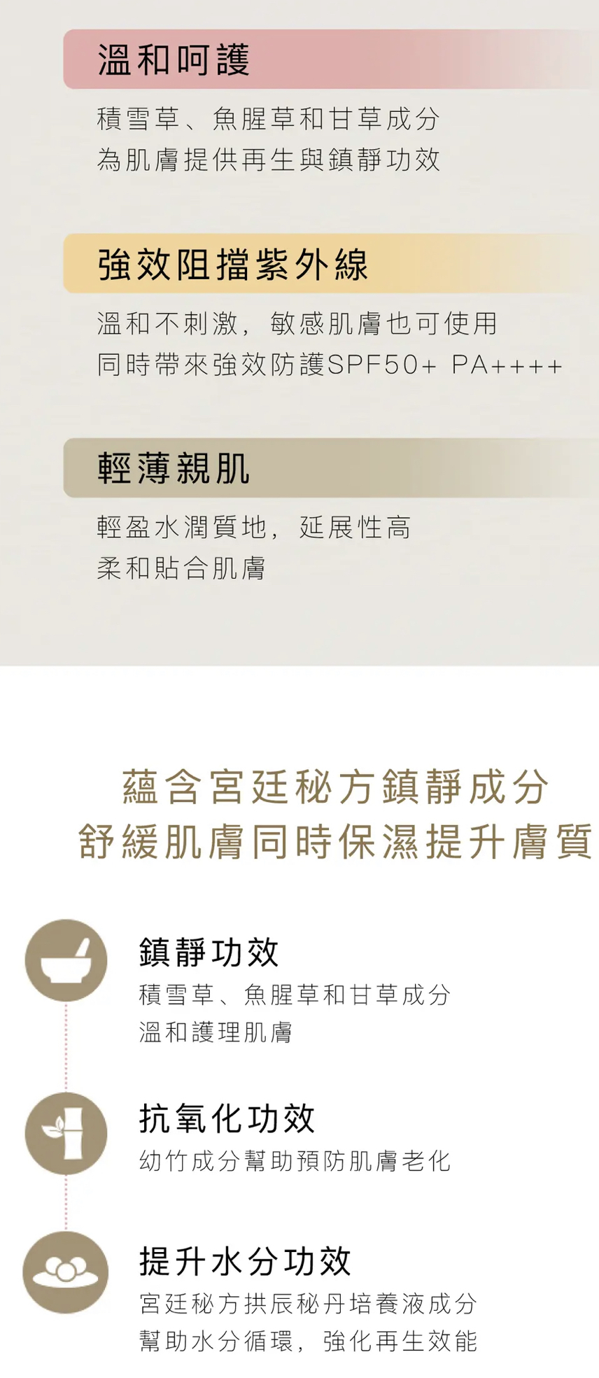 后-拱辰享清爽防曬SPF50+/PA++++  120ml