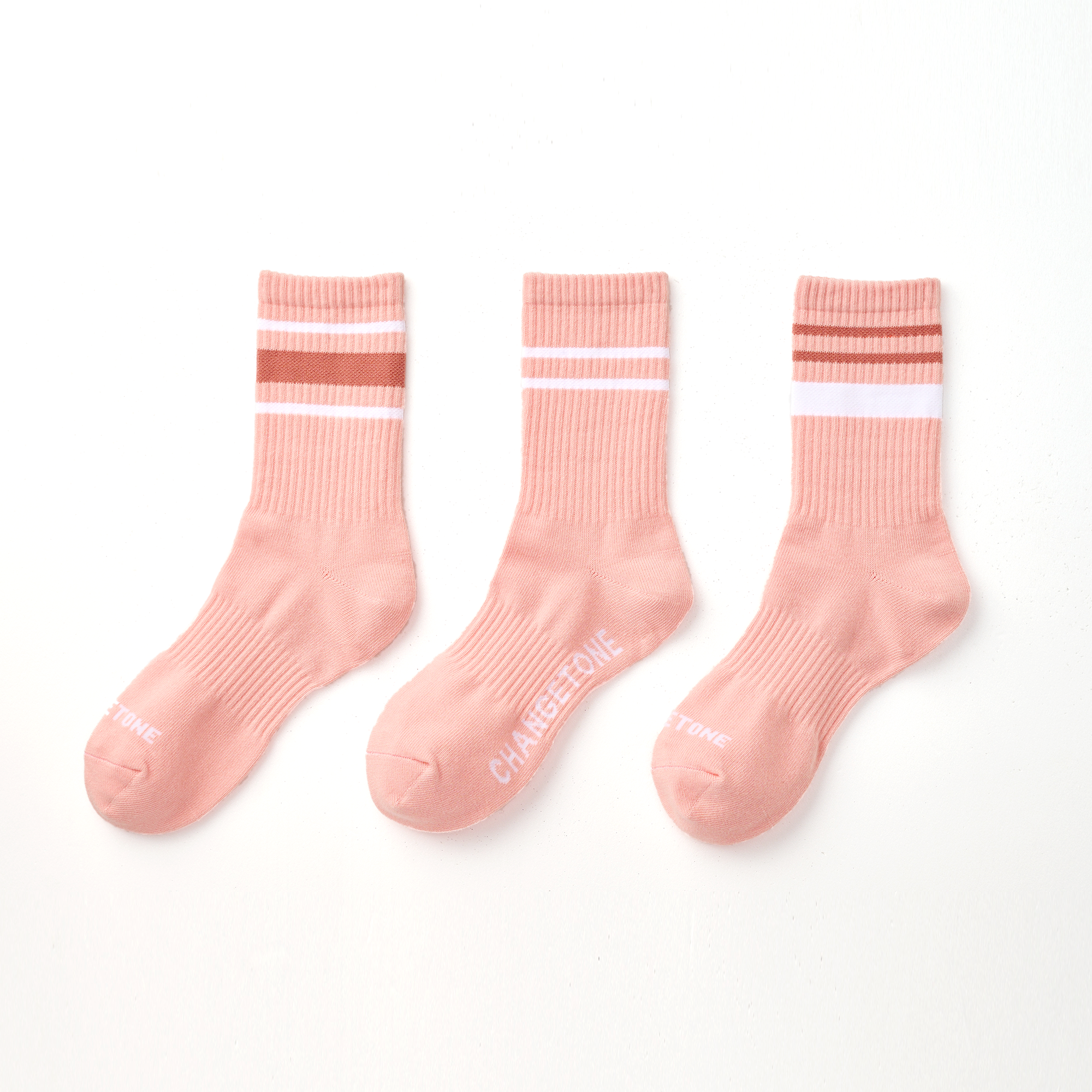 C的算法 抗菌運動中筒襪三支入〈灰粉〉