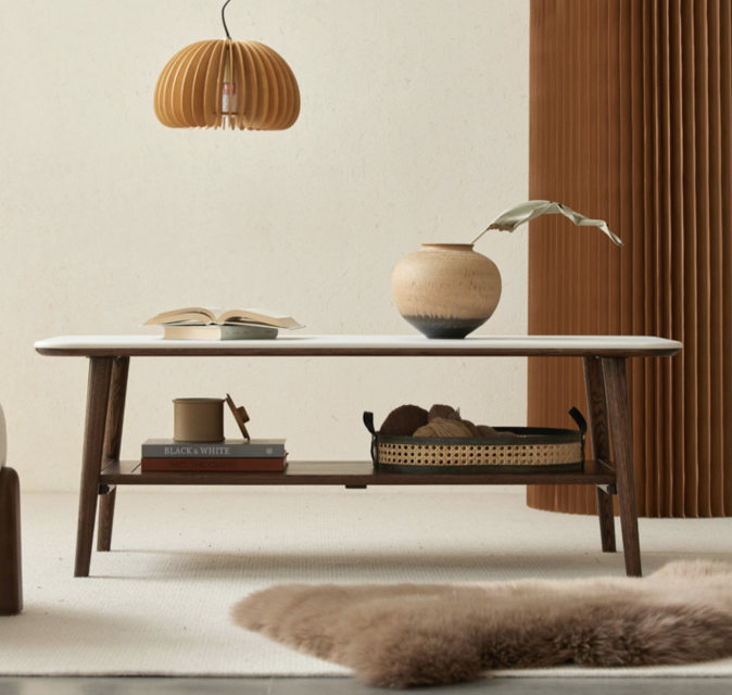 聖羅莎胡桃茶几A款 SLS-I3079