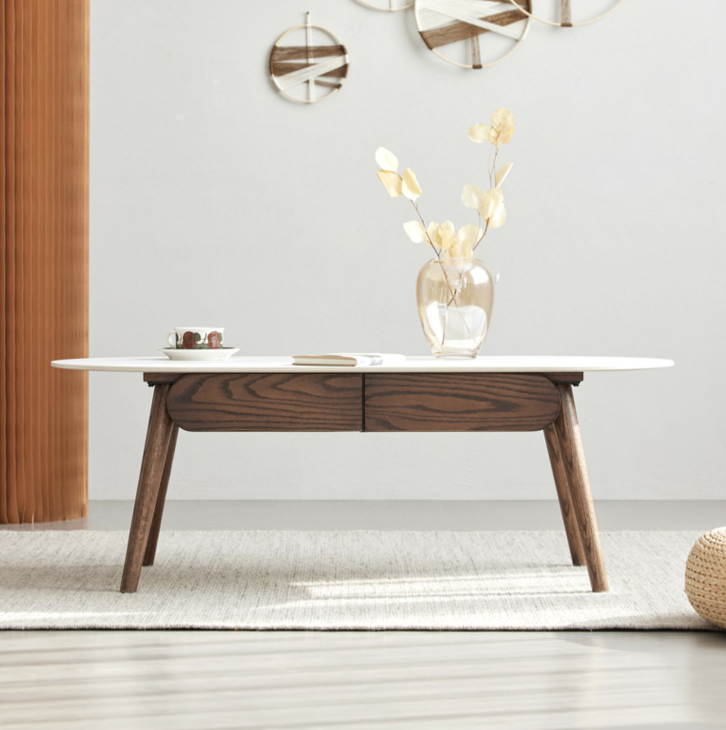 聖羅莎胡桃膠囊茶几 SLS-K6071