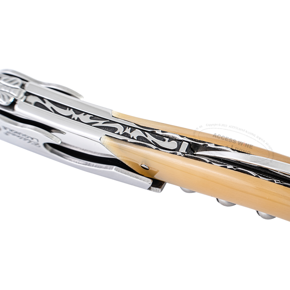 CHATEAU LAGUIOLE Opus No 1 第一樂章特獻系列 | 白牛角手工背花開瓶器