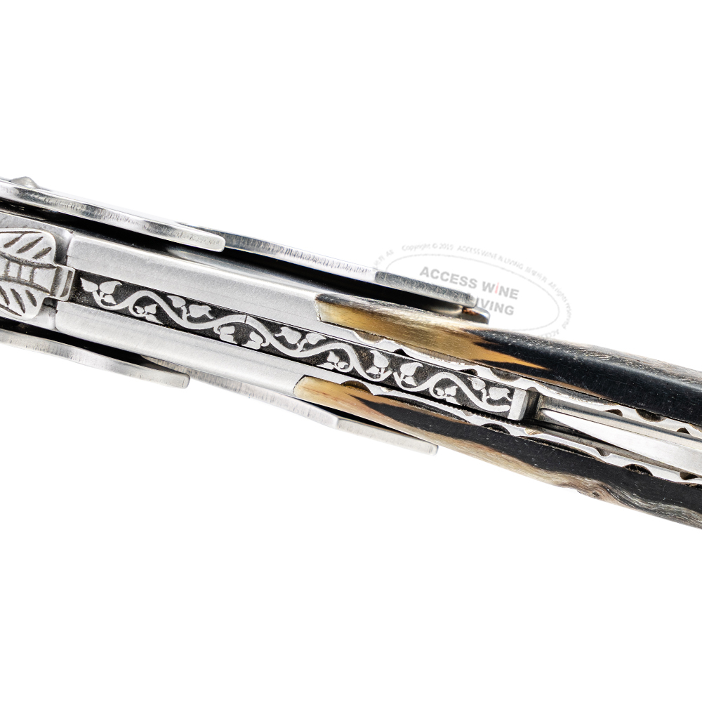 CHATEAU LAGUIOLE Opus No 8 第一樂章特獻系列 | 山羊角手工背花開瓶器