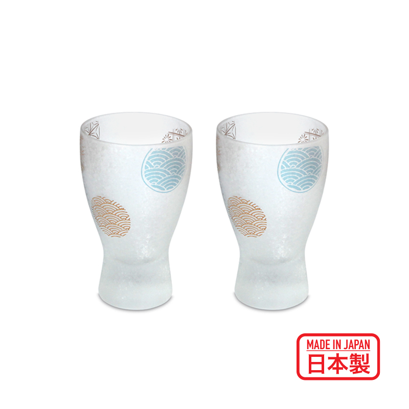 日本ADERIA 磨砂玻璃清酒杯套裝-丸紋 -S-6210