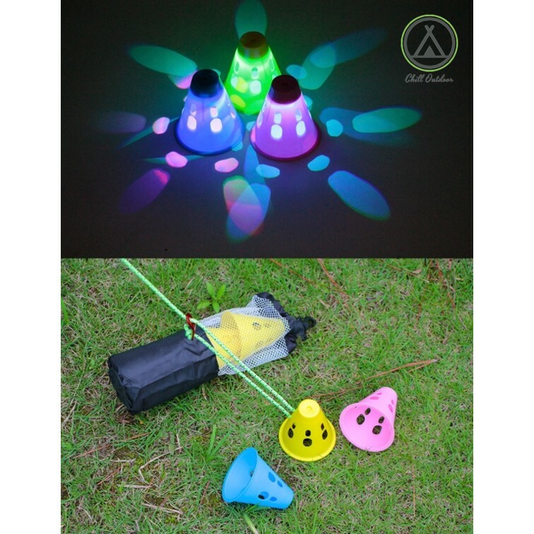 營釘夜間警示燈錐－(3色/買10個送收納袋)