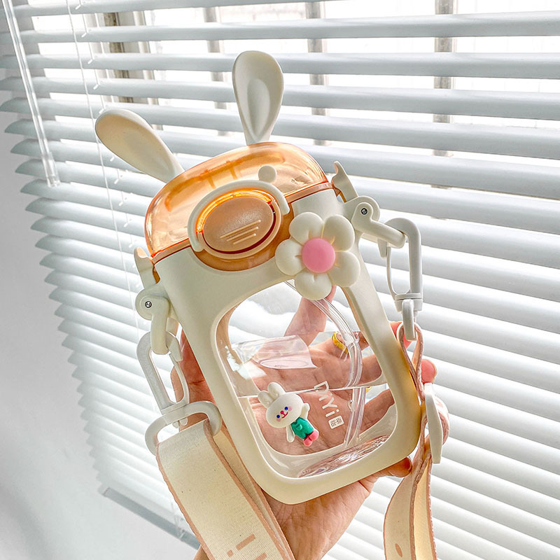 兔子耳朵透明水壺