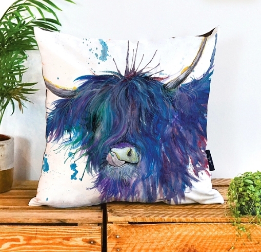 WRAPTIOUS｜手工抱枕｜  潑墨高原牛