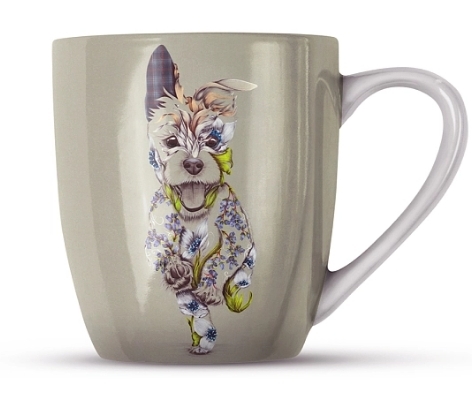 WRAPTIOUS｜骨瓷杯 ｜鄉村小狗