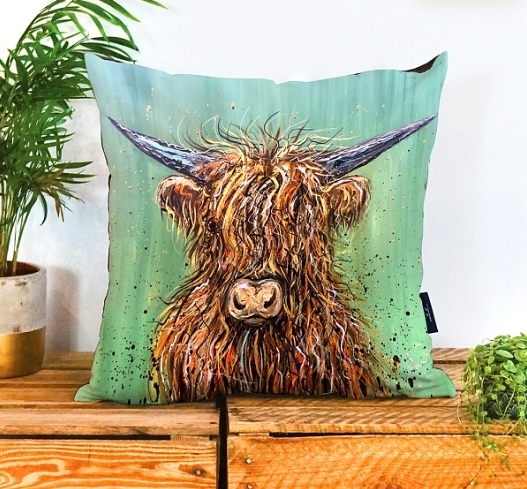 WRAPTIOUS｜手工抱枕｜  雛菊高地牛