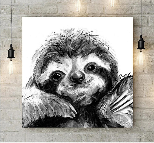 WRAPTIOUS｜掛畫｜  樹懶