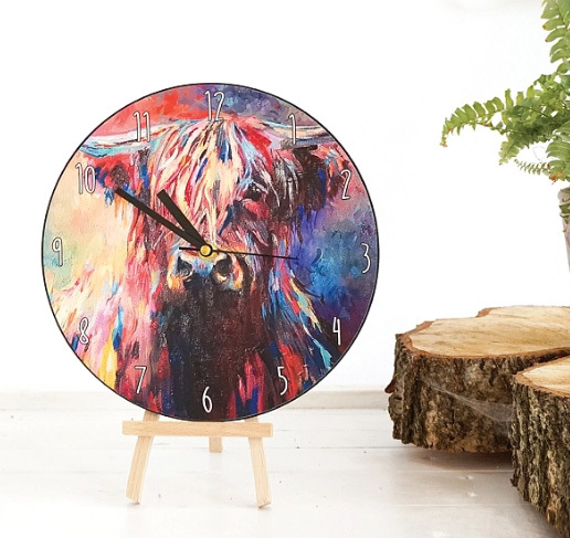 WRAPTIOUS｜英國手工木鐘｜  高地牛