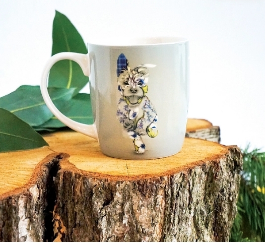 WRAPTIOUS｜骨瓷杯 ｜鄉村小狗