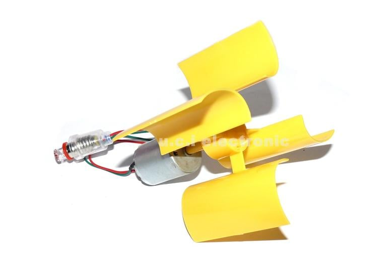【UCI電子】(K-4) 新型垂直式軸微型風力發電機 小型直流 DIY科技製作 物理發電原理