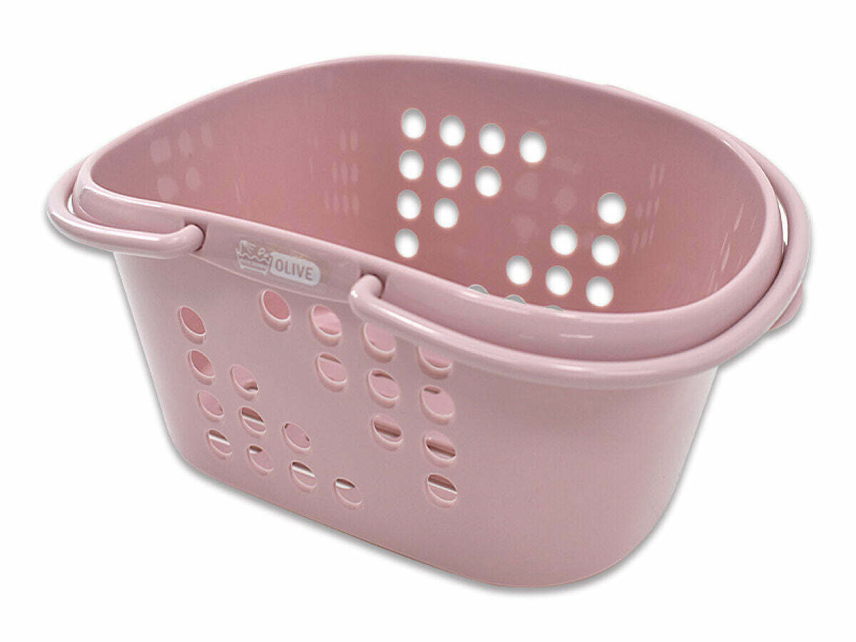 OLIVE浴室提籃/黎明粉 23.8x11.6x17.4cm