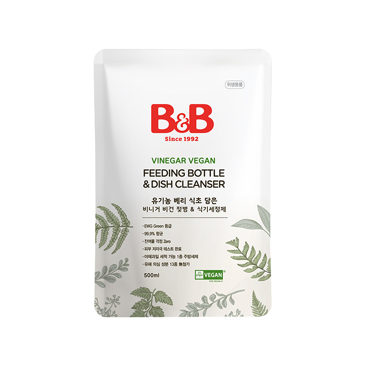 B&B純素奶瓶餐具清潔液(補充裝)