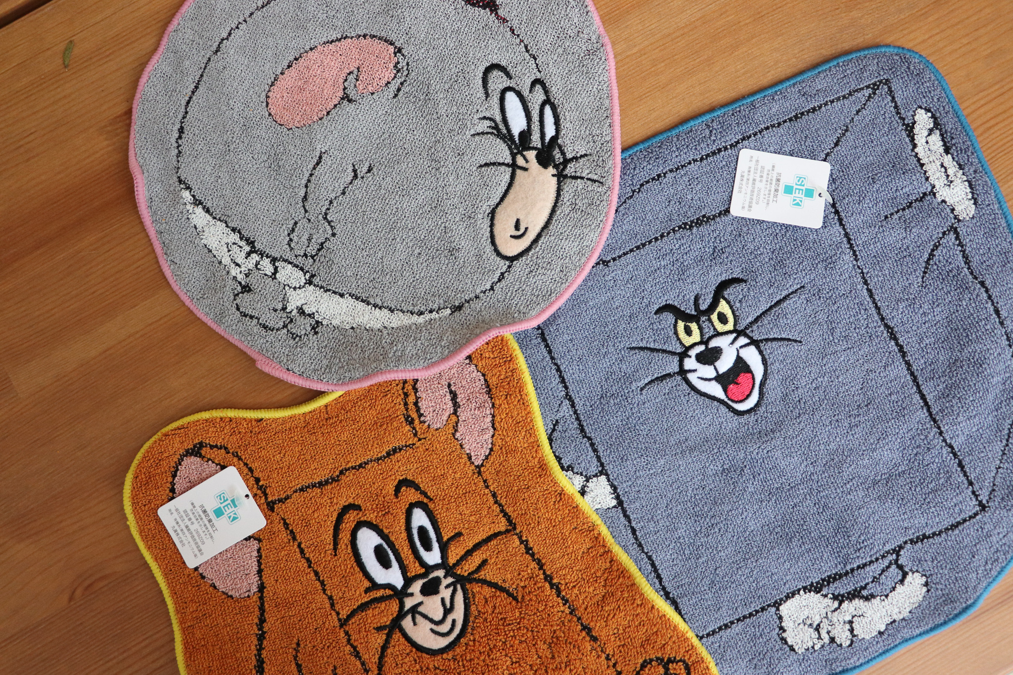 Tom and Jerry 湯姆貓與傑利鼠 造型方巾 手帕