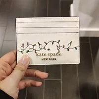 [S] KATE SPADE K9319 OTHER CLAUDE SM SLIM CARD HOLDER,CREAM MULTI, 196021187568 (SKS486)