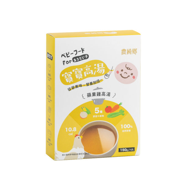 農純鄉 Baby Apple Chicken Soup 150gX4packs 6m+