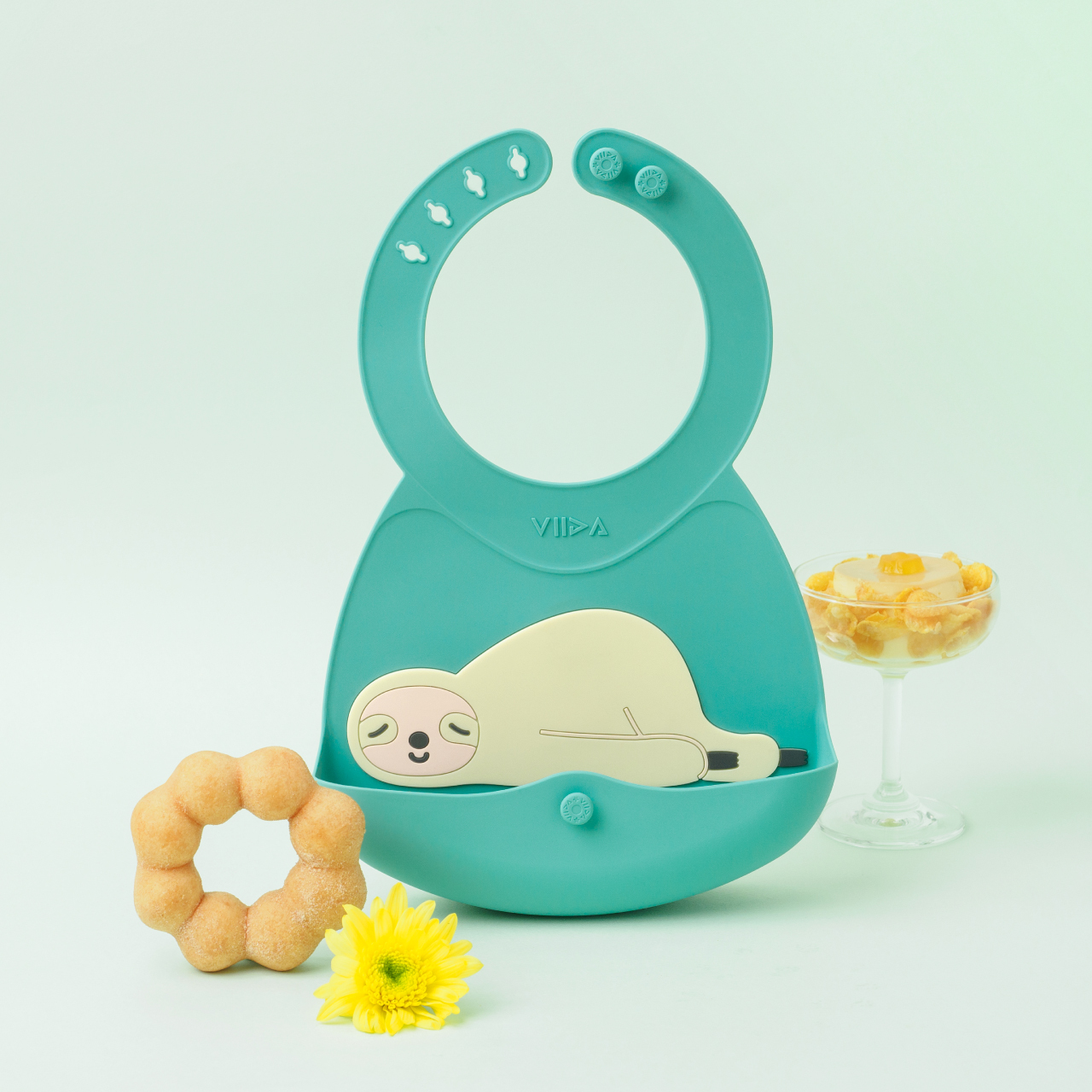 VIIDA - Joy Series Baby Bib (Solon Lucite Green)