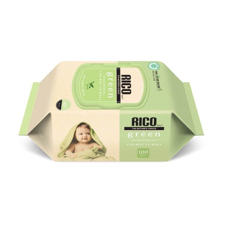 Rico-Baby green wet wipes 100s *EWG Green