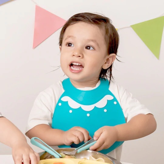 VIIDA Joy 便攜式矽膠圍兜 (松石綠)