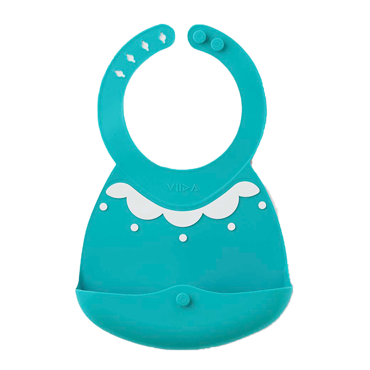 VIIDA Joy 便攜式矽膠圍兜 (松石綠)